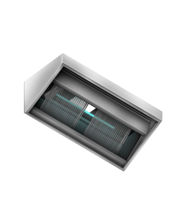 GGM Gastro Commercial Extraction Canopy - 1200mm - 900m³/h Airflow - with Filter & Lamp