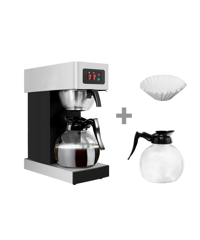 GGM Gastro Commercial Filter Coffee Machine - 1.8L - 2.0 kW - with manual fill - incl. 2 glass jugs