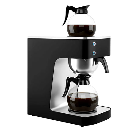 GGM Gastro Commercial Filter Coffee Machine - 1.8L - 2.0 kW - with manual fill & 2 hot plates - incl. 2 glass jugs