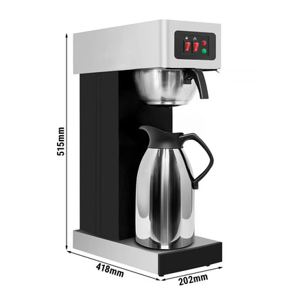GGM Gastro Commercial Filter Coffee Machine - 2.2L - 1.9 kW - incl. 1 thermal flask