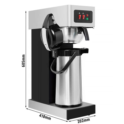 GGM Gastro Commercial Filter Coffee Machine - 2.2L - 1.9 kW - with manual fill - incl. airpot