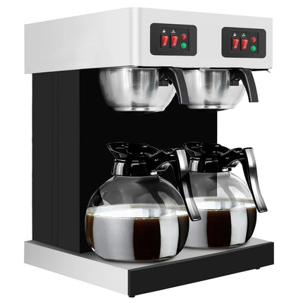 GGM Gastro Commercial Filter Coffee Machine - 2x 1.8L - 4.04 kW - with manual fill - incl. 2 glass jugs