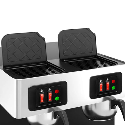 GGM Gastro Commercial Filter Coffee Machine - 2x 1.8L - 4.04 kW - with manual fill - incl. 2 glass jugs