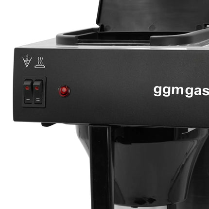 GGM Gastro Commercial Filter Coffee Machine - 2x 2.0L - 2.8 kW - with manual fill & 2 hot plates - incl. 2 thermal flasks