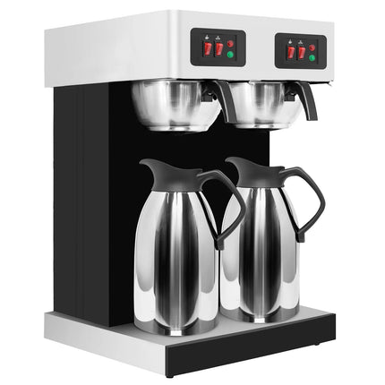 GGM Gastro Commercial Filter Coffee Machine - 2x 2.0L - 3.8 kW - with manual fill - incl. 2 thermal flasks