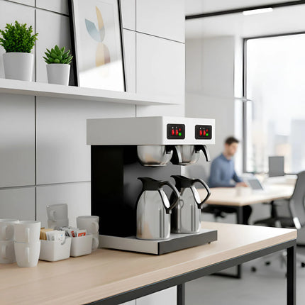 GGM Gastro Commercial Filter Coffee Machine - 2x 2.0L - 3.8 kW - with manual fill - incl. 2 thermal flasks