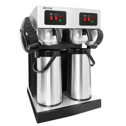 GGM Gastro Commercial Filter Coffee Machine - 2x 2.2L - 3.8 kW - with manual fill - incl. 2 airpots