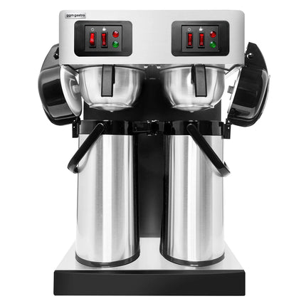 GGM Gastro Commercial Filter Coffee Machine - 2x 2.2L - 3.8 kW - with manual fill - incl. 2 airpots