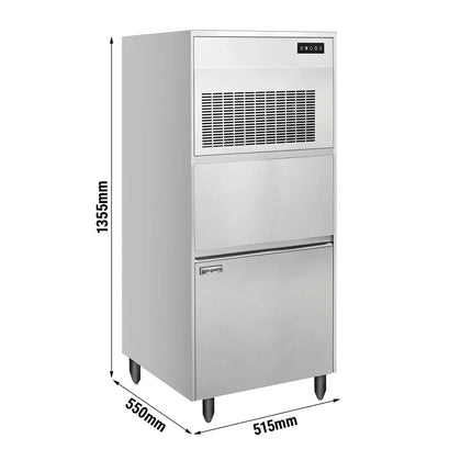 GGM Gastro Commercial Flake Ice Machine - 164kg/24h - with Storage Bin