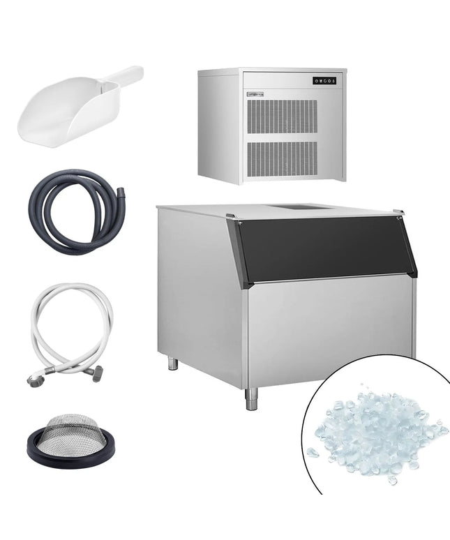 GGM Gastro Commercial Flake Ice Machine - Modular - 390kg/24h - incl. Ice Storage Bin