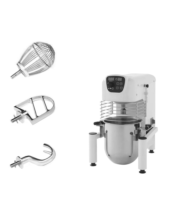 GGM Gastro Commercial Floor Standing Planetary Mixer - 10L - 370W - incl. 3 attachments