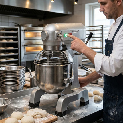 GGM Gastro Commercial Floor Standing Planetary Mixer - 10L - 450W - incl. 3 attachments