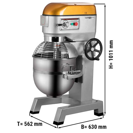 GGM Gastro Commercial Floor Standing  Planetary Mixer - 35L - 1,12kW - incl. 3 attachments