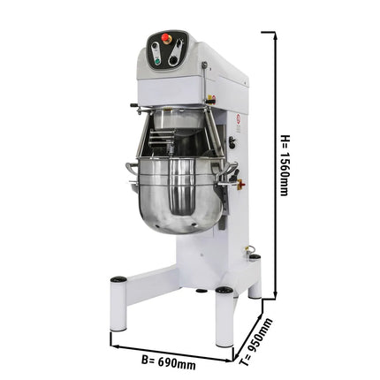 GGM Gastro Commercial Floor Standing Planetary Mixer  - 60L - 2,2kW - incl. 3 attachments