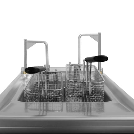 GGM Gastro Commercial Free Standing Electric Fryer - 22 litres - 22kW - Electronic control - with built-in oil filtration - with automatic basket lift