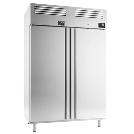 GGM Gastro Commercial Fridge Freezer Combination Stainless steel PREMIUM PLUS - GN 2/1 - 1220L - with 2 doors