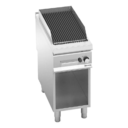 GGM Gastro Commercial Gas Chargrill Paolo 900 - 400mm - Freestanding - with Leg Stand - 900mm Deep - Cast-Iron Cooking Grids - 9kW