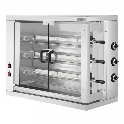 GGM Gastro Commercial Gas Chicken Rotisserie Oven - 19.4kW - with 3 Skewers for up to 18 chickens