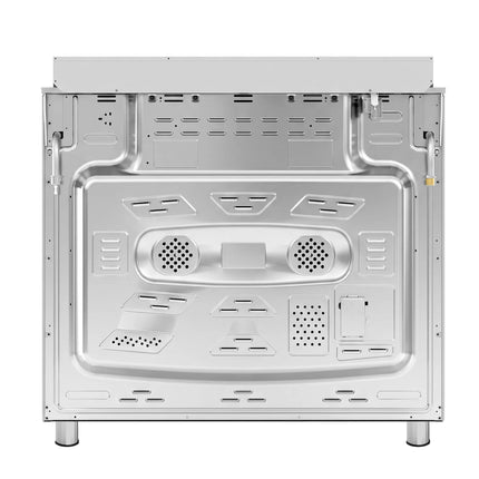 GGM Gastro Commercial Gas Cooker – Gas Hob with 5 Burners (13.45 kW) – 900 mm – Electric Oven (3.23 kW)