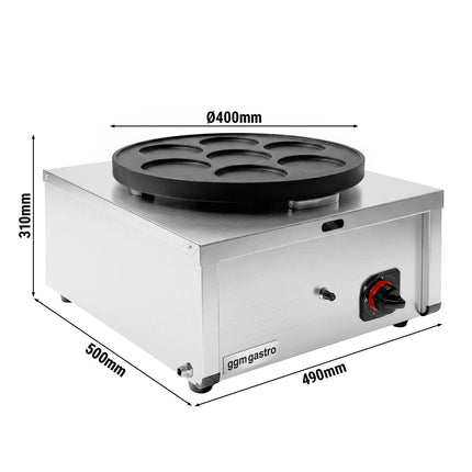 GGM Gastro Commercial Gas Crepe Maker - Thermostatic Control