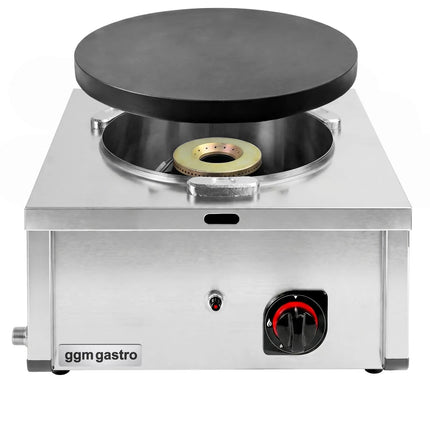 GGM Gastro Commercial Gas Crepe Maker - Thermostatic Control - Single - 400mm
