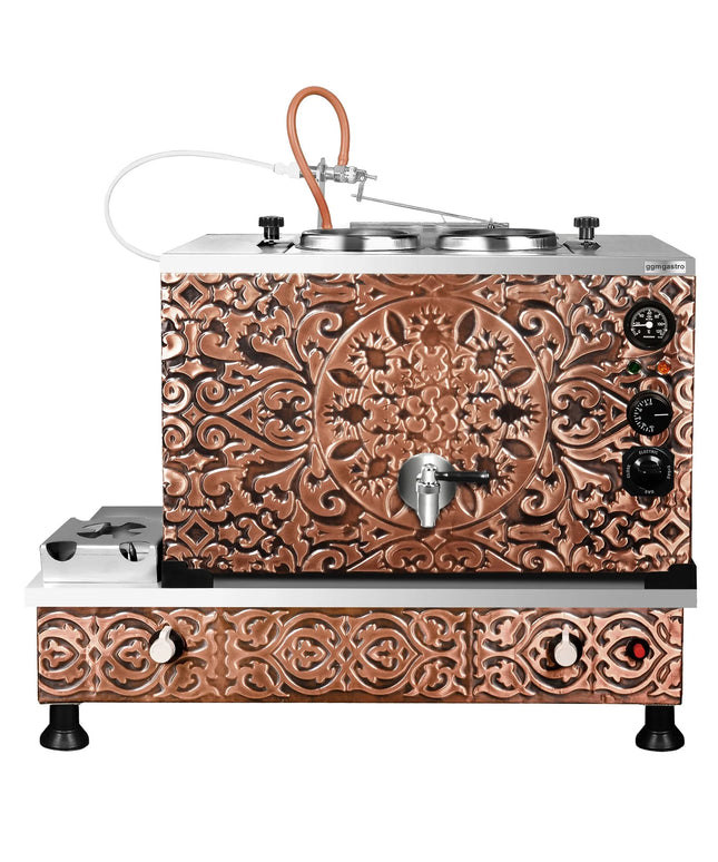 GGM Gastro Commercial Gas & Electric Copper Tea Urn - 770mm - 22 Litres