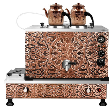 GGM Gastro Commercial Gas & Electric Copper Tea Urn - 770mm - 22 Litres