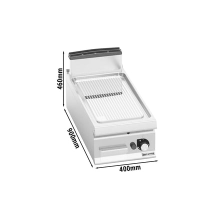 GGM Gastro Commercial Gas Griddle - 10.0kW - Ribbed Plate