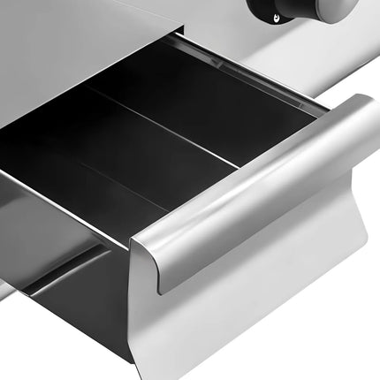GGM Gastro Commercial Gas Griddle - 10.0kW - Ribbed Plate
