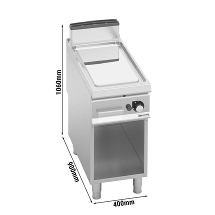 GGM Gastro Commercial Gas Griddle - 10.0kW - Smooth Plate - Cooking area: 400x900mm - on Stand
