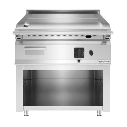 GGM Gastro Commercial Gas Griddle - 12.0kW - Smooth Plate - Cooking area: 795x585mm - on Stand