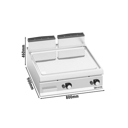 GGM Gastro Commercial Gas Griddle - 20.0kW - Ribbed Plate
