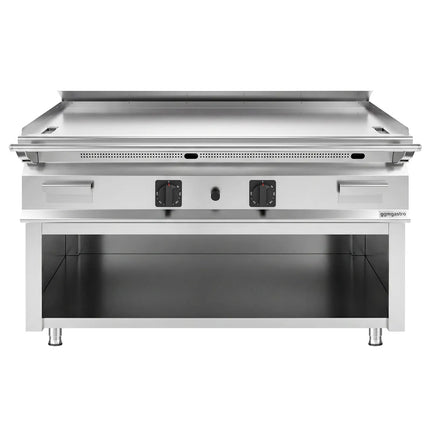 GGM Gastro Commercial Gas Griddle - 24kW - Smooth Plate - Cooking area: 1395x585mm - on Stand