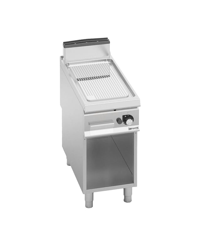 GGM Gastro Commercial Gas Griddle - 7.0kW - Ribbed Plate - on Stand