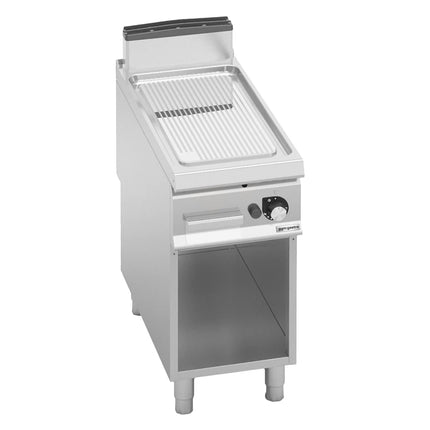 GGM Gastro Commercial Gas Griddle - 7.0kW - Ribbed Plate - on Stand