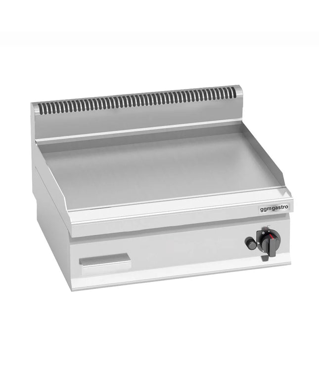 GGM Gastro Commercial Gas Griddle - 8kW - Smooth Plate - Cooking area: 596x430mm