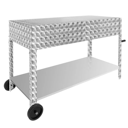 GGM Gastro Commercial Gas Grill – 22,5 kW – 6 Burners – incl. Mobile Stand, Grill Grate & Tray