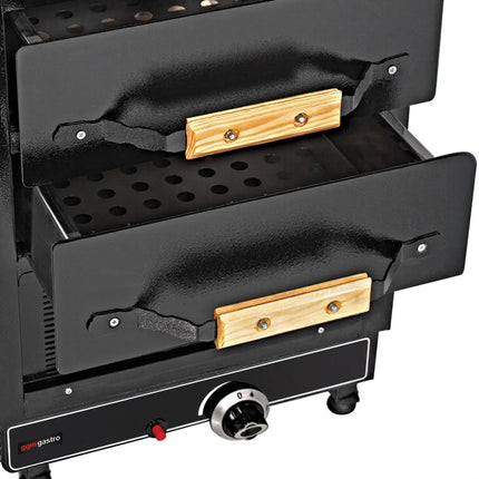 GGM Gastro Commercial Gas Jacket Potato Oven - Manual Controls - 4.9kW - 500x1200x700mm - with 3 drawers