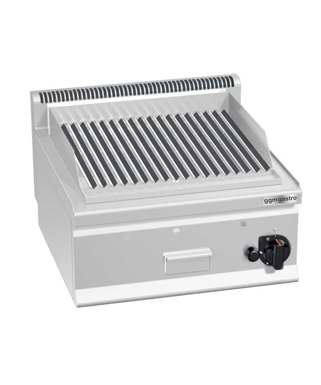 GGM Gastro Commercial Gas Lava Rock Chargrill - 600mm - Countertop - 600mm Deep - 8kW