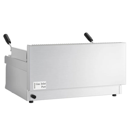 GGM Gastro Commercial Gas Lava Rock Chargrill MARIO 700 Series - 800mm - Countertop - Tilting Grill Grid - 700mm Deep - 14kW