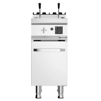 GGM Gastro Commercial Gas Pasta Cooker - Single Tank - Freestanding - 18L - 10.5kW - with Drain Tap - on Cupboard Base - 1-Door