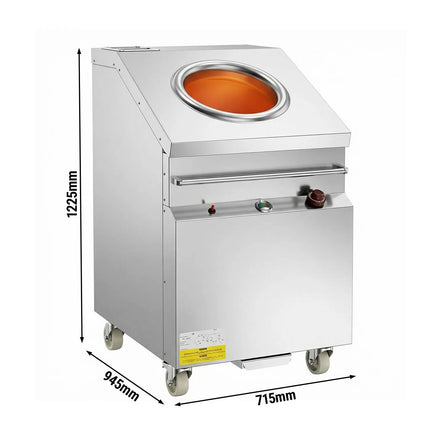 GGM Gastro Commercial Gas Tandoor Oven - Manual Controls - 12kW - 715x1225mm - stainless steel