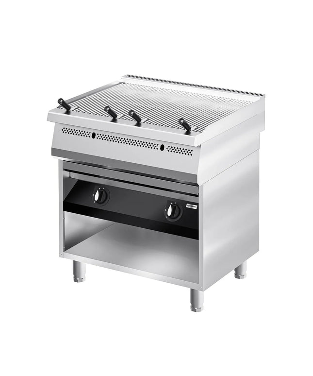 GGM Gastro Commercial Gas Water Grill - 22kW - 800mm - 700mm Deep - Cast-Iron Cooking Grids