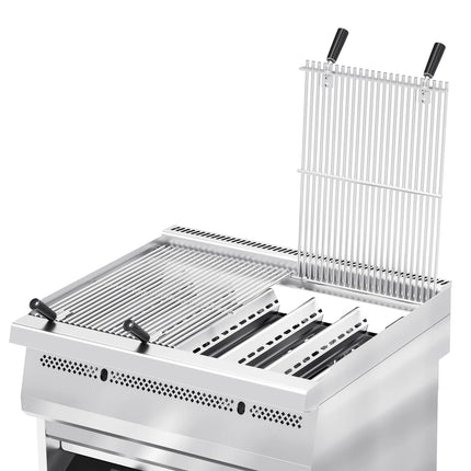 GGM Gastro Commercial Gas Water Grill - 22kW - 800mm - 700mm Deep - Cast-Iron Cooking Grids
