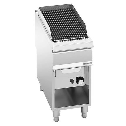 GGM Gastro Commercial Gas Water Grill Paolo 900 Series - 400mm - Freestanding - with Leg Stand - 900mm Deep - 12kW
