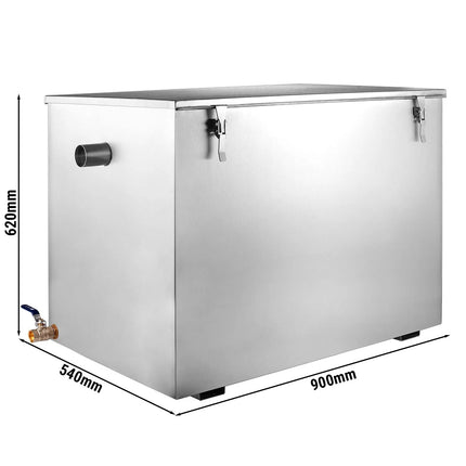 GGM Gastro Commercial Grease Trap - 132L - for up to 200 covers/day
