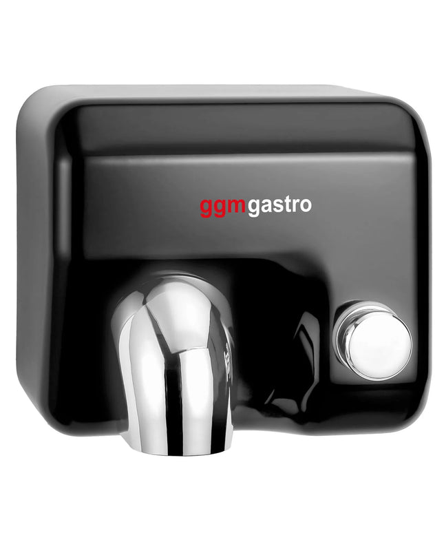 GGM Gastro Commercial Hand Dryer with Push Button - Stainless Steel - Matte Black