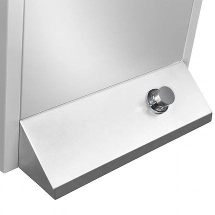 GGM Gastro Commercial Hand Wash Sink - Stainless steel - with foot-operated tap, soap dispenser & paper towel dispenser