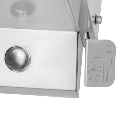 GGM Gastro Commercial Hand Wash Sink - Stainless steel - with foot-operated tap, soap dispenser & paper towel dispenser
