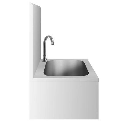 GGM Gastro Commercial Hand Wash Sink - Stainless steel - with knee-operated tap